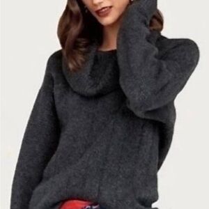 Cabi campfire gray pullover cowl neck sweater sz small